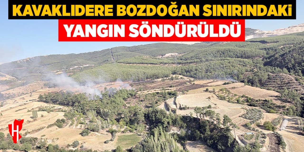 Kavaklıdere-Bozdoğan sınırındaki yangın söndürüldü