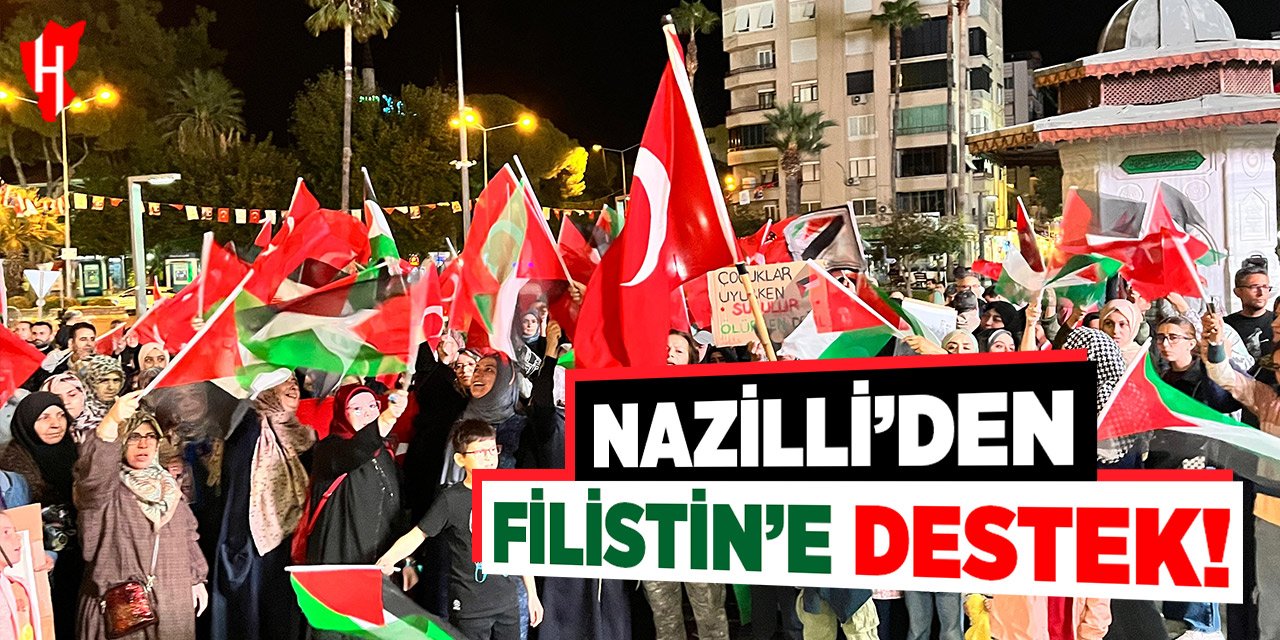 Nazilli’den Sumud filosuna destek, İsrail’e tepki