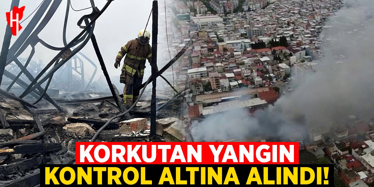Korkutan depo yangını kontrol altına alındı