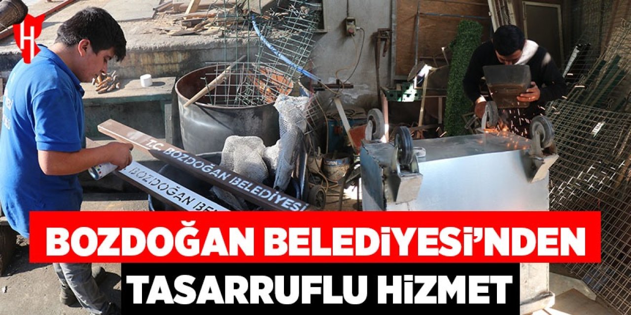 Bozdoğan Belediyesi’nden tasarruflu hizmet anlayışı