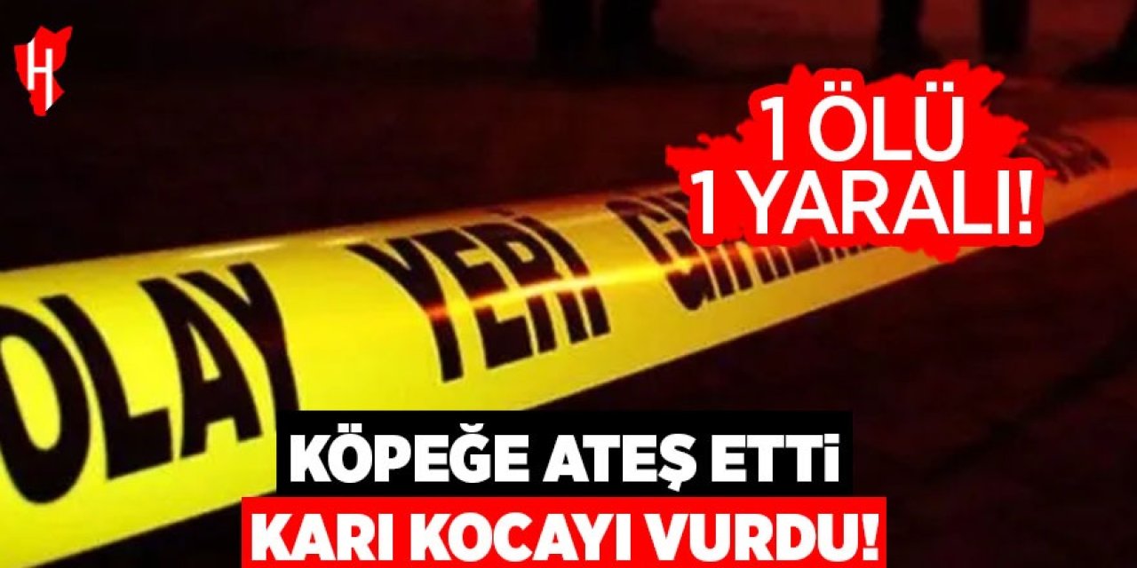 Köpeğe ateş etti, karı kocayı vurdu: 1 ölü, 1 yaralı