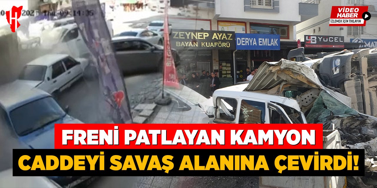 Freni patlayan kamyon dehşet saçtı: 5 yaralı
