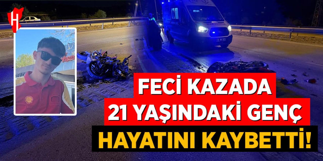 Tıra arkadan çarpan motosiklet sürücüsü hayatını kaybetti