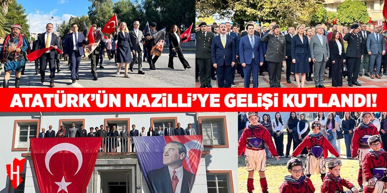 Atatürk'ün Nazilli'ye gelişi kutlandı