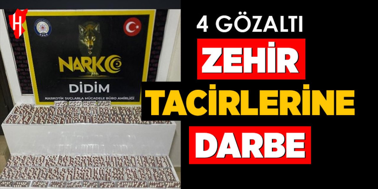 Uyuşturucu operasyonunda 4 kişi gözaltına alındı!