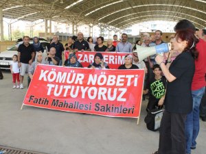 Pazar Yerinde Kömür Nöbeti Tutmaya Başladılar
