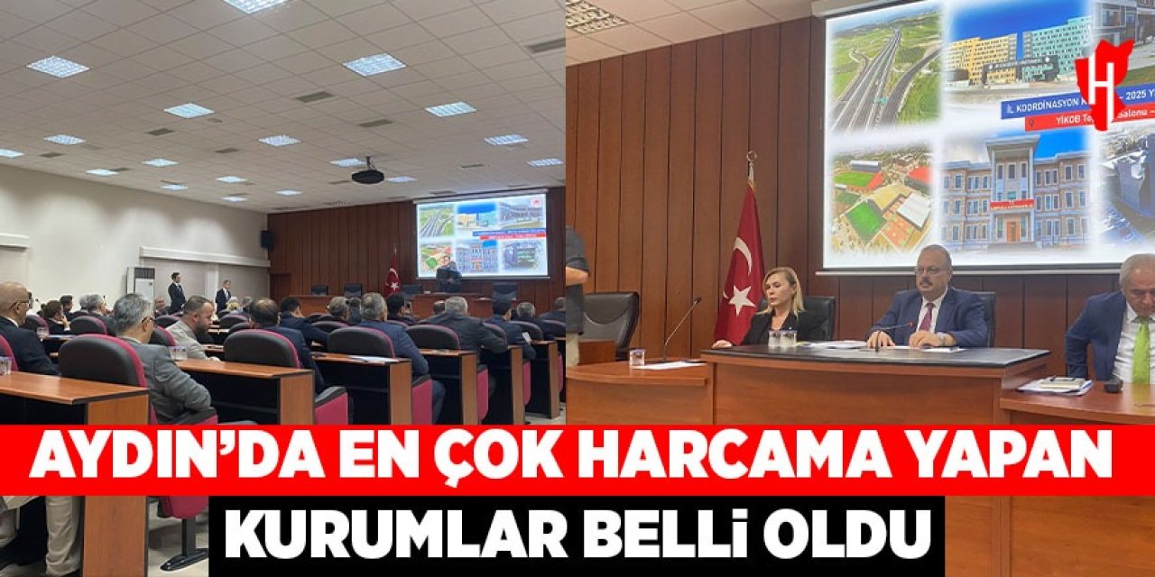 Aydın'da en çok harcama yapan kurumlar belli oldu