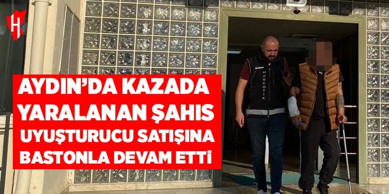 Aydın'da yaptığı kaza uyuşturucu satışına engel olmadı