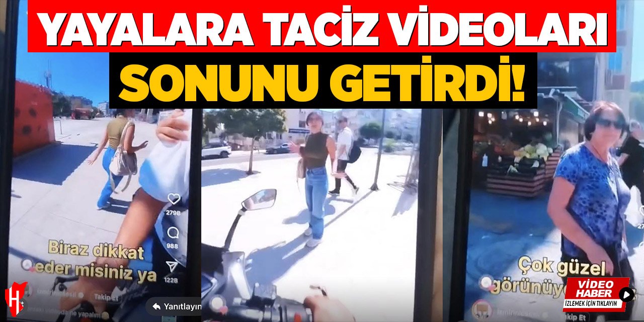 Yayaları taciz eden motosikletli gözaltına alındı