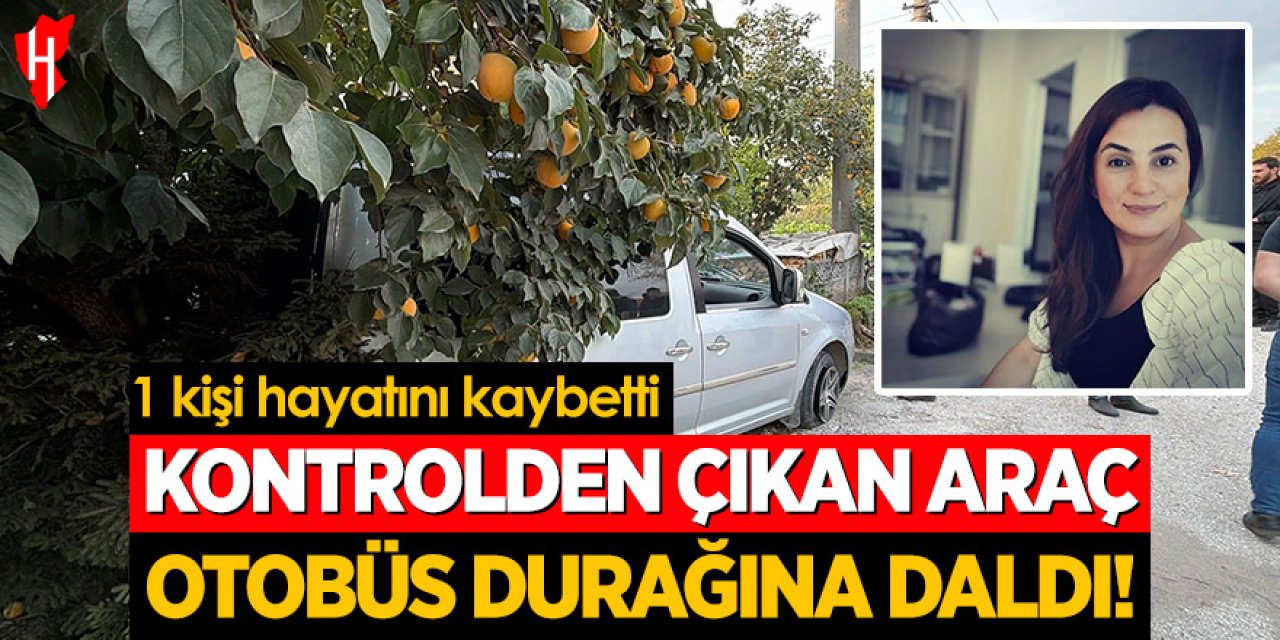 Kontrol çıkan hafif ticari araç otobüs durağında daldı: 1 kişi hayatını kaybetti