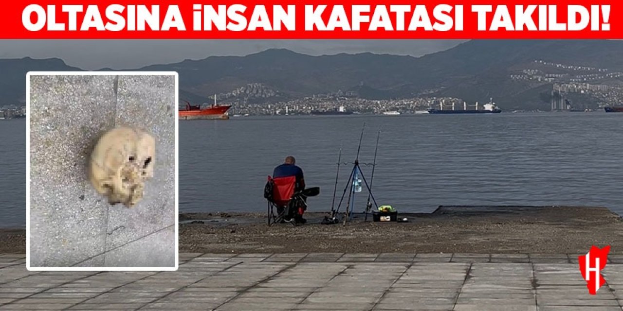 Balık tutarken oltasına insan kafatası takıldı!
