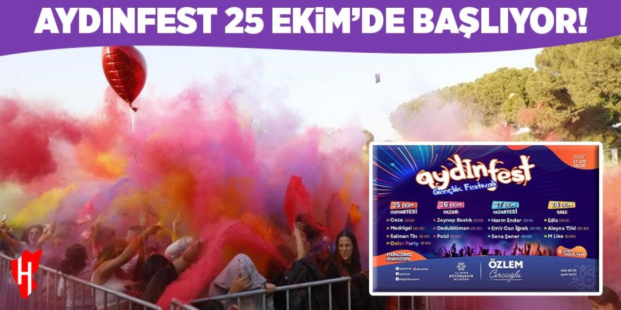 Aydınfest 25 Ekim’de başlıyor