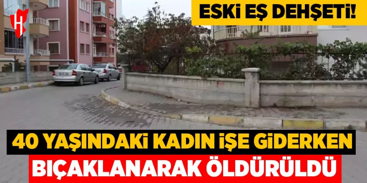 Eski eş dehşeti: Sokak ortasında bıçaklayarak öldürdü!