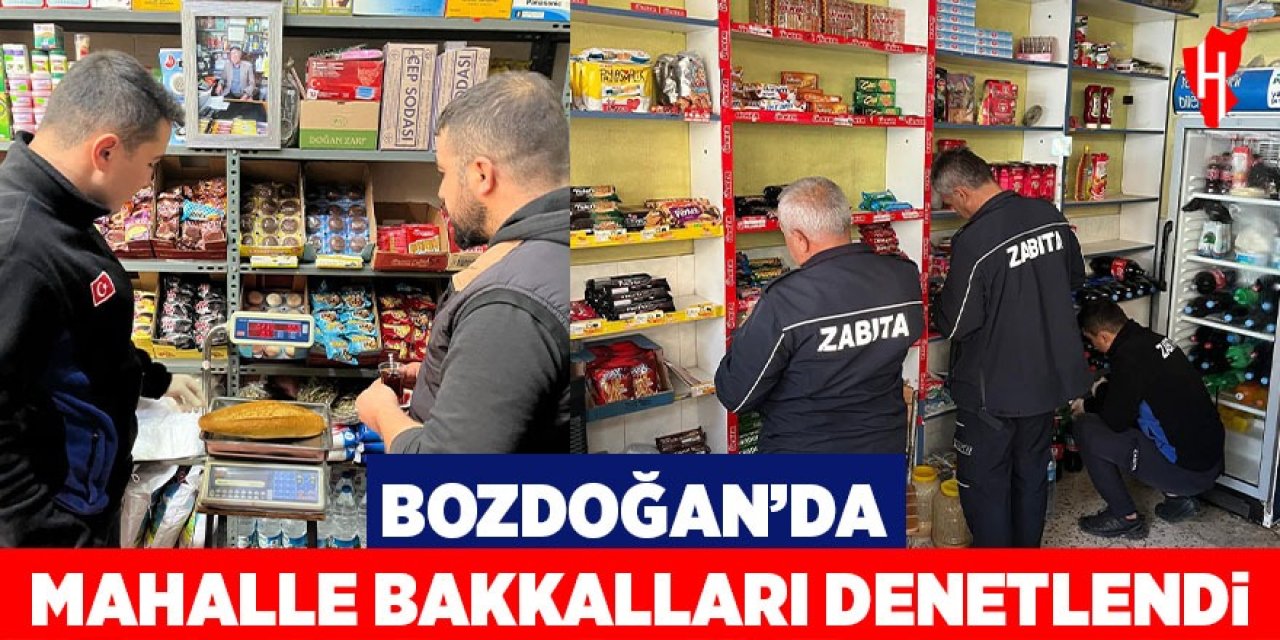 Bozdoğan Belediyesi'nden bakkallara denetim