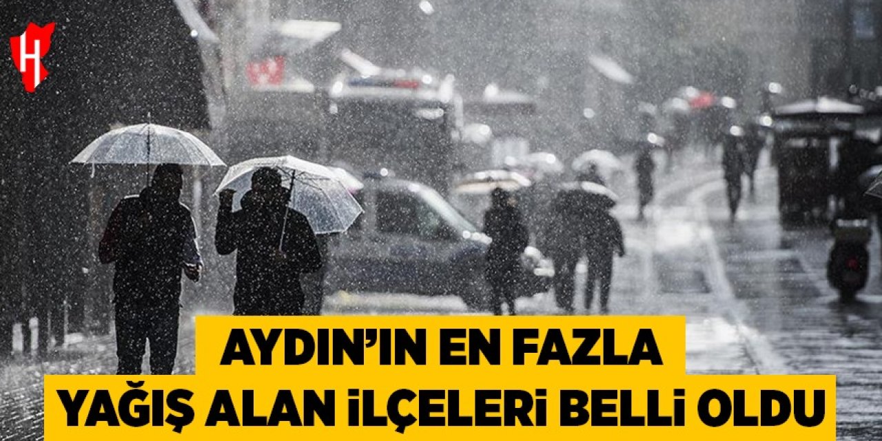 Aydın'ın en fazla yağış alan ilçeleri belli oldu