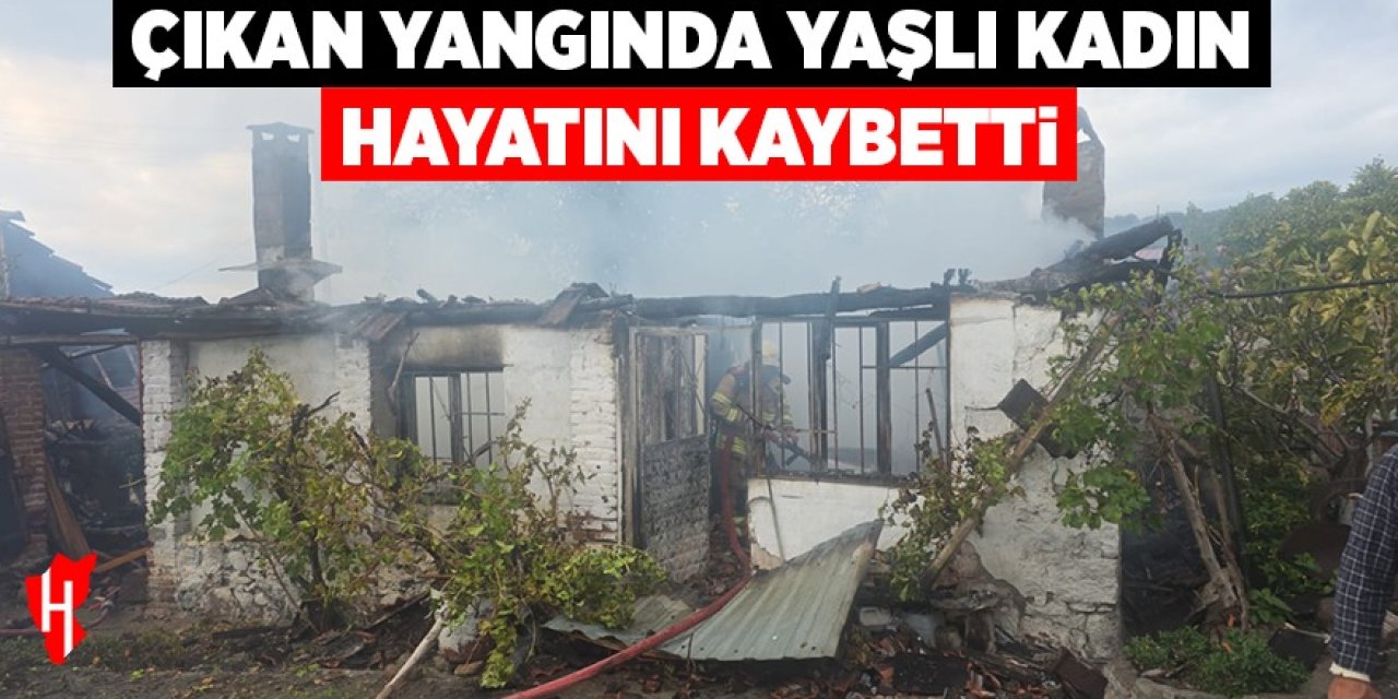 Çıkan yangında yaşlı kadın hayatını kaybetti