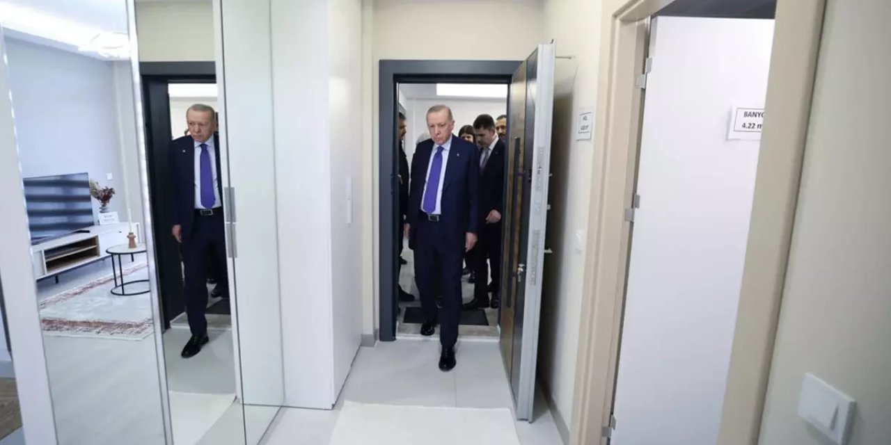 Cumhurbaşkanı Erdoğan Yüzyılın Konut Projesi'nde örnek daireyi inceledi