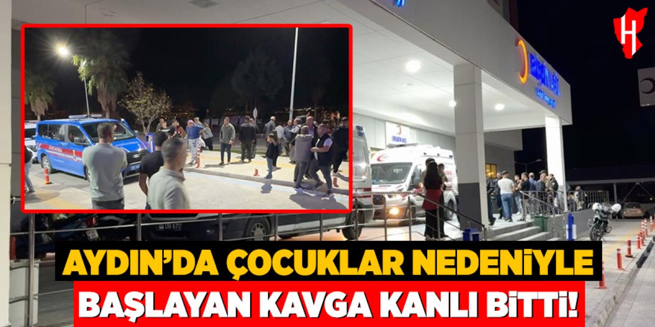 Aydın'da çocuklar nedeniyle başlayan kavga kanlı bitti: 2 yaralı