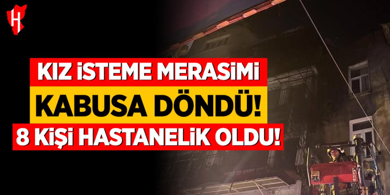 Kız isteme merasimi kabusa döndü: Havai fişekler apartmanı yaktı