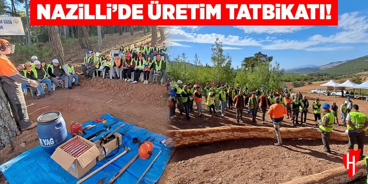 Nazilli'de üretim tatbikatı yapıldı