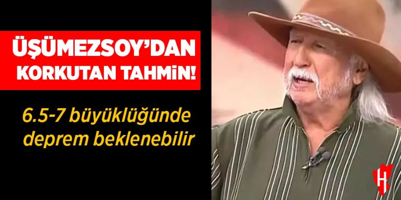 Üşümezsoy'dan korkutan tahmin: 6.5-7 büyüklüğünde deprem beklenebilir