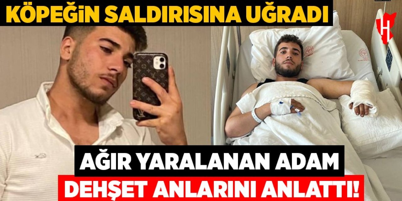 İşyerindeki köpeğin saldırısı nedeniyle ağır yaralanan adam dehşet anlarını anlattı