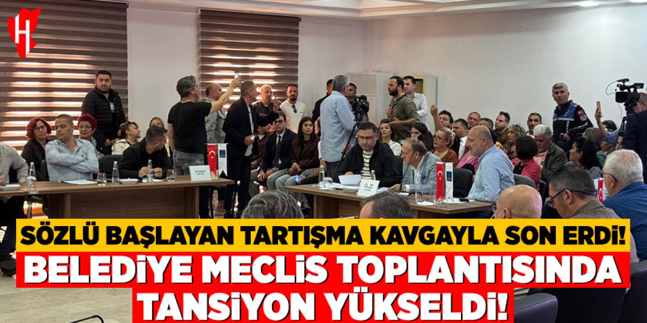Belediye meclis toplantısında tansiyon yükseldi