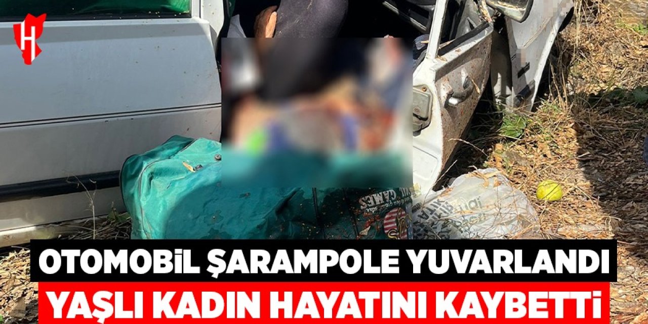 Otomobil şarampole yuvarlandı: 1 ölü