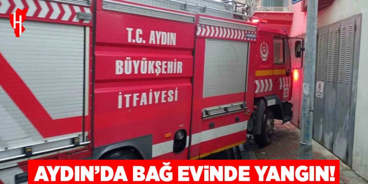 Aydın'da bağ evinde yangın!