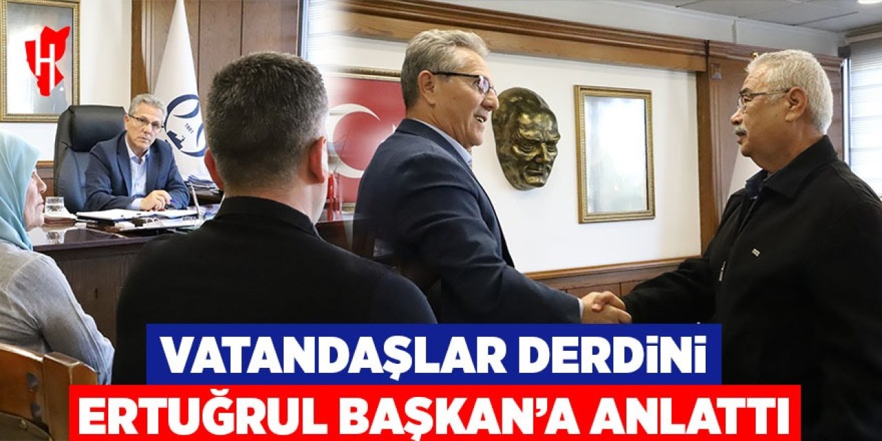 Vatandaşlar derdini Ertuğrul Başkan'a anlattı