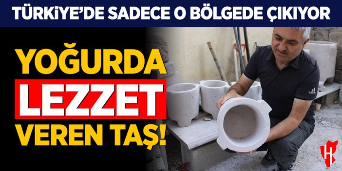 Yoğurda lezzet veren taş! Türkiye’de sadece o bölgede çıkıyor