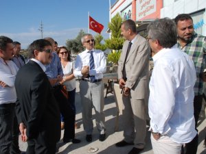 Başkan Atabay, Kazalara Davetiye Çıkan Yolda İnceleme Yaptı