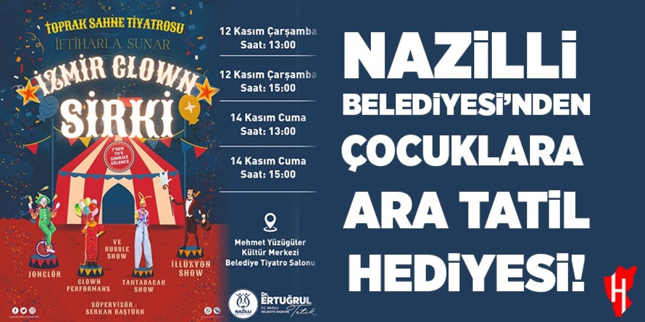 Nazilli Belediyesi’nden çocuklara ara tatil hediyesi