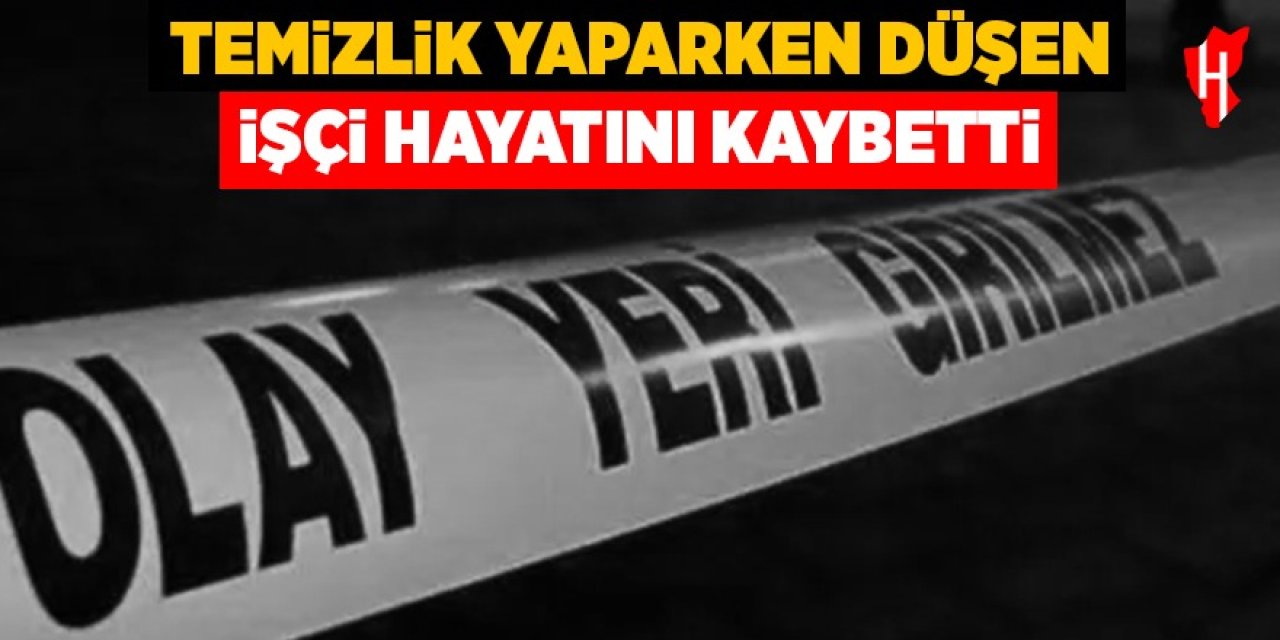 Temizlik yaparken site içindeki boşluğa düşen görevli hayatını kaybetti