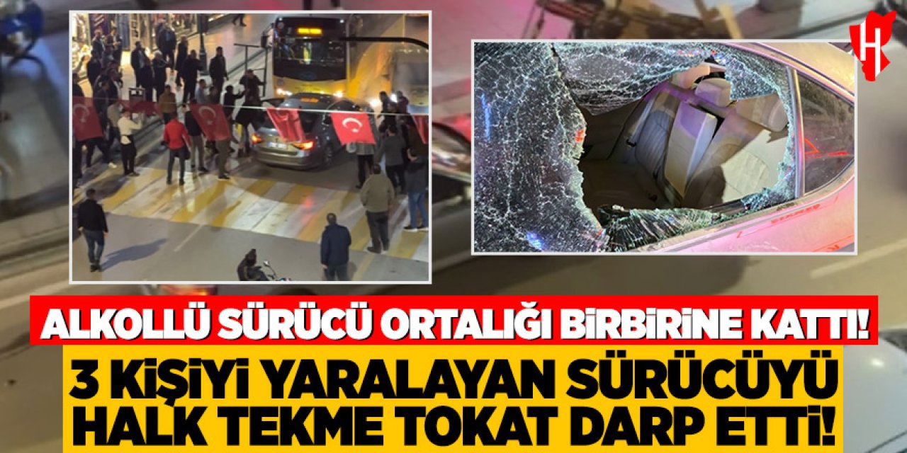 Alkollü sürücü dehşet saçtı: 3 yaralı