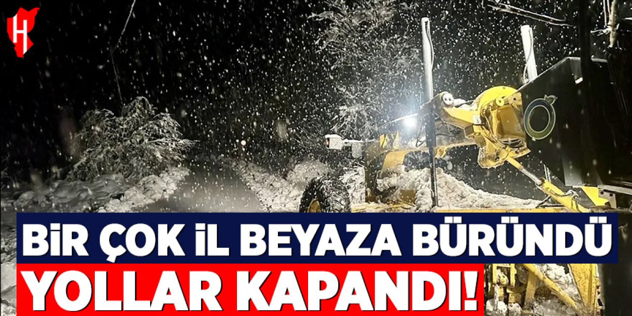 Kar yağışı başladı: Bazı illerde ulaşım aksadı