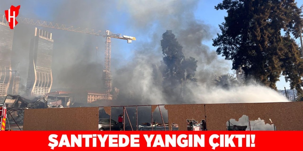 Şantiyede yangın çıktı!