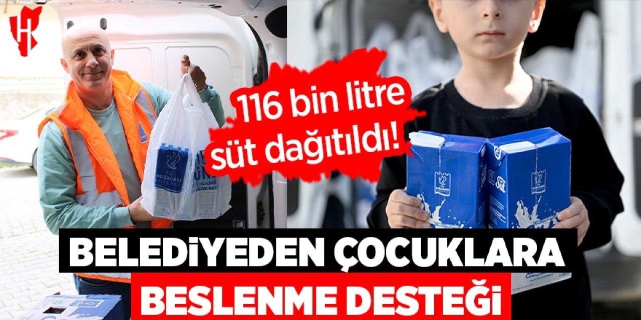 Belediyeden çocuklara beslenme desteği: 116 bin litre süt dağıtıldı!