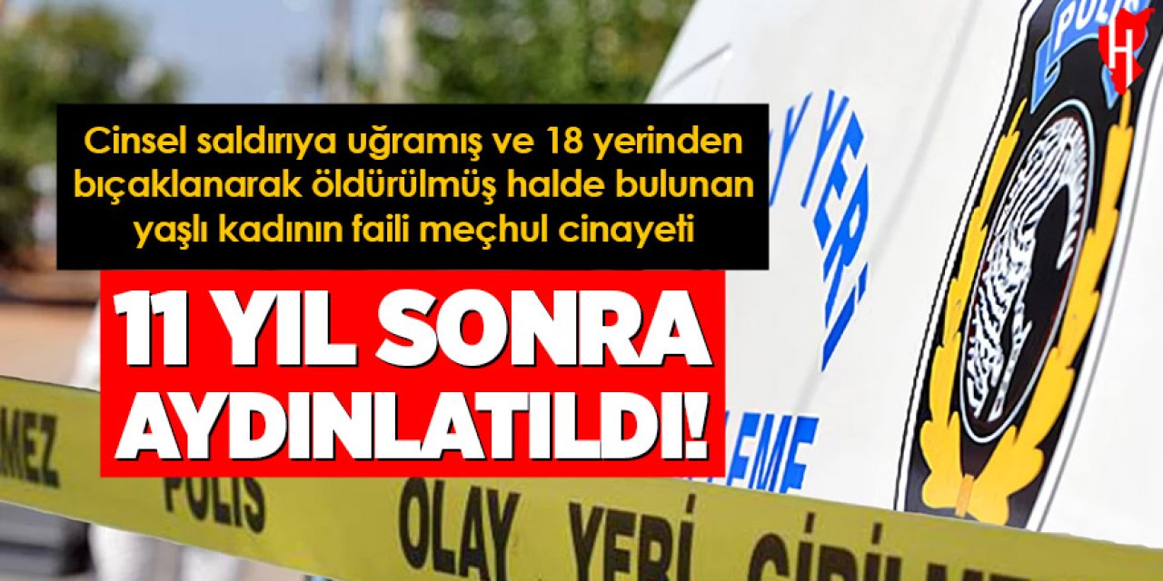 11 yıl sonra çözülen cinayet! Yaşlı kadının katili yakalandı
