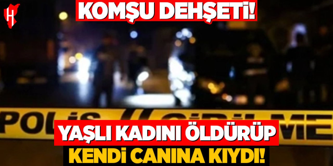 70 yaşındaki adam komşusunu öldürüp kendi canına kıydı!