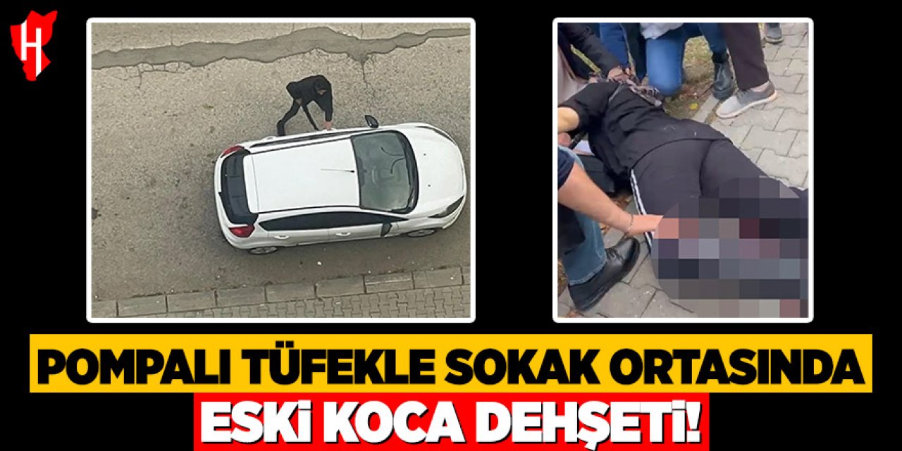 Sokak ortasında eski karısını tüfekle vurdu!