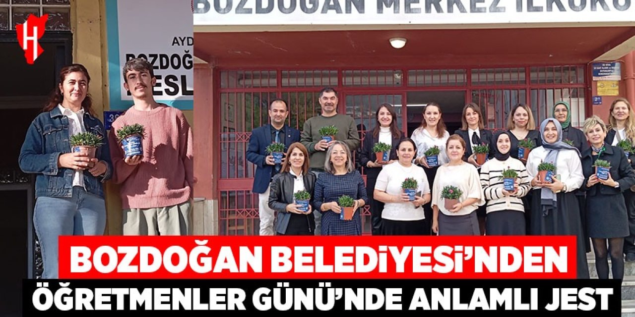 Bozdoğan Belediyesi’nden Öğretmenler Günü’nde anlamlı jest
