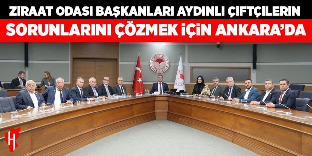 Ziraat odası başkanları Aydınlı çiftçiler için Ankara'da