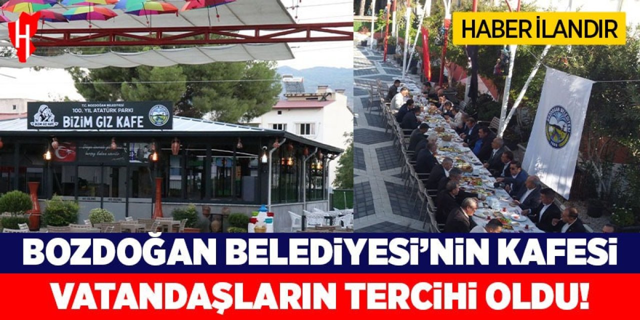 Bozdoğan Belediyesi’nin kafesi vatandaşların tercihi oldu