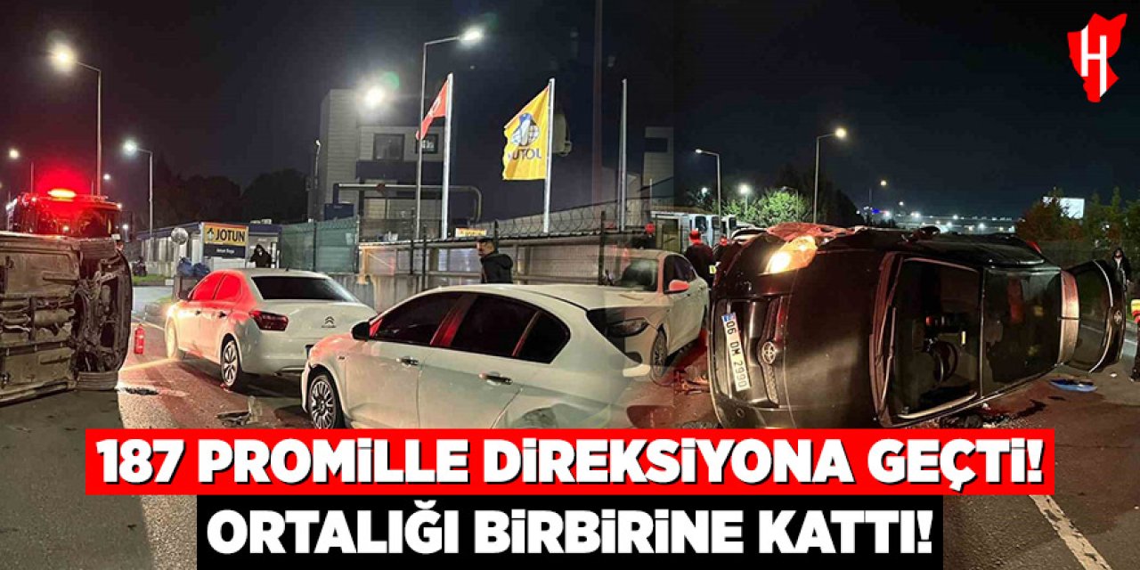 187 promil alkollü sürücü direksiyona geçti: Ortalığı birbirine kattı!