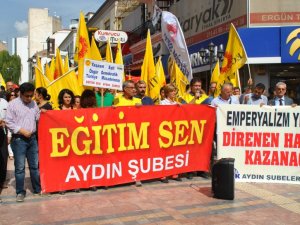 Aydın Eğitim-Sen’den IŞİD Protestosu