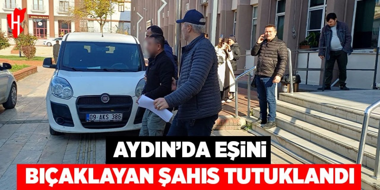 Aydın'da eşini sırtından bıçaklayan şahıs tutuklandı