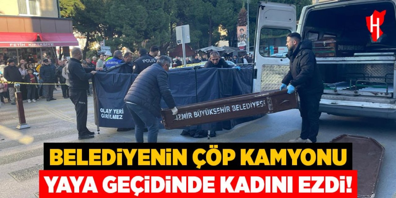 Belediyenin çöp kamyonu yaya geçidinde kadını ezdi