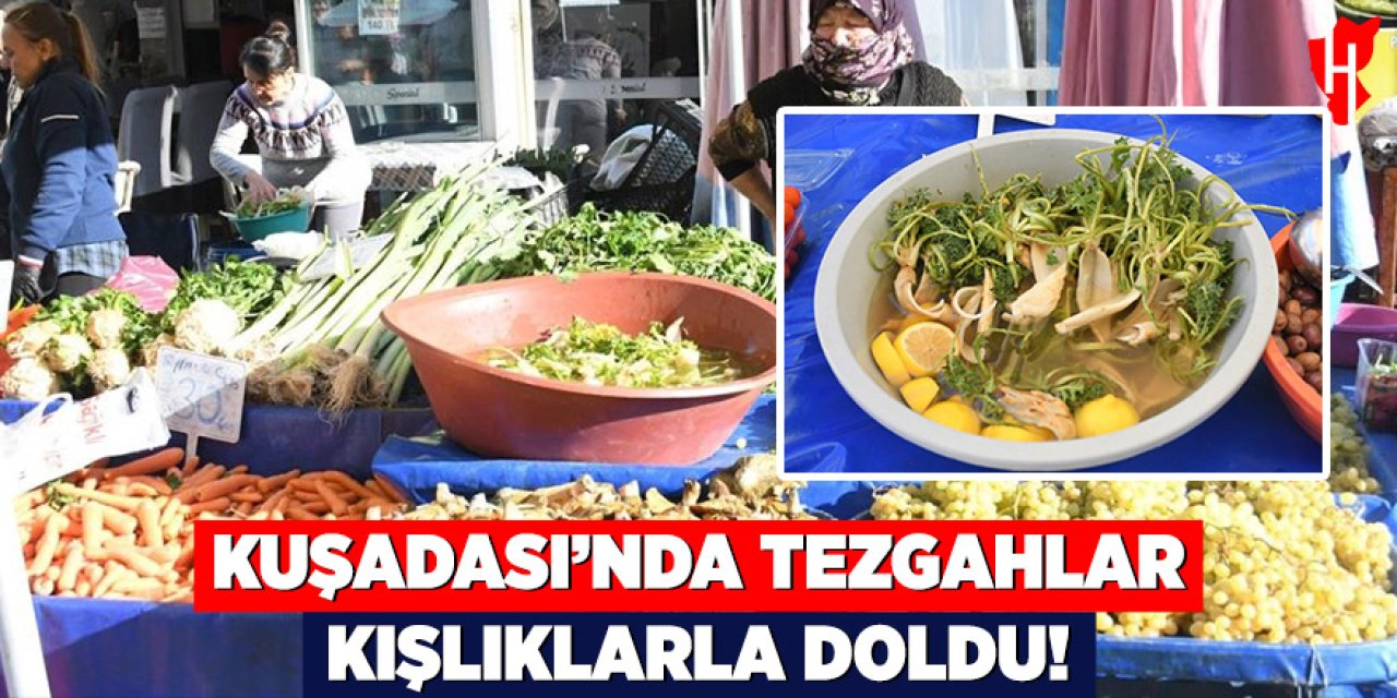 Kuşadası'nda tezgahlar kışlıklarla doldu