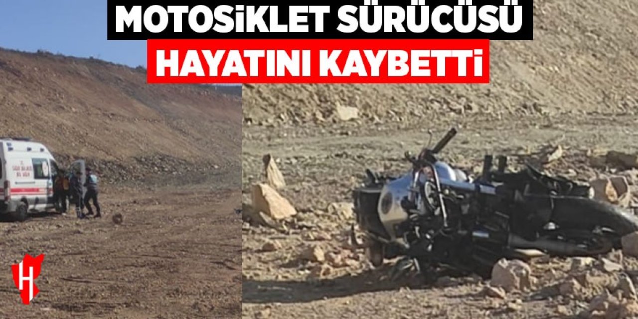 Motosiklet sürücüsü hayatını kaybetti